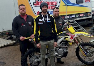 Neuzugang aus Frankreich im Weimarer stielergruppe.mx Johannes Bikes Suzuki Team.