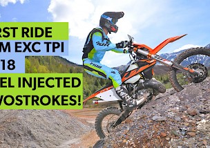 First Ride: KTM EXC TPI 2018 am Erzberg