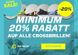 Super Sale: Minimum 20% Rabatt auf alle Crossbrillen