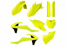 Polisport Plastik Komplett Kits flo yellow und clear