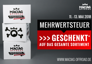 Unglaublich - Mehrwertsteuer geschenkt bei Maciag Offroad!