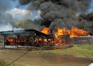 Der MSC Beuern wurde erneut Opfer einen Großbrandes