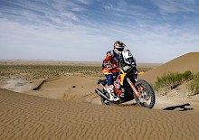 Sam Sunderland baut seine Führung der Silkway-Rallye weiter aus.
