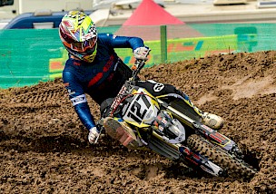 Harte Bedingungen bei den ADACMX Masters in Gaildorf.