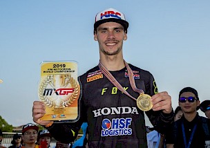 Der neue Champion Tim Gajser genießt das Saisonfinale des Chinesischen MXGP´S