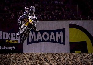 Tom Koch und Maximilian Nagl vom MXoN-Team of Germanybesuchen den 37. ADAC Supercross Stuttgart.