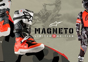 LIMITIERTE AUFLAGE DES 'MAGNETO 19' TECH 7S BOOT UND YOUTH RACER GEAR SET