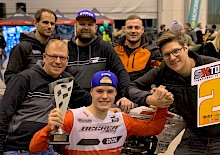 Podium für Håkon Fredriksen beim  Supercross in Genf.