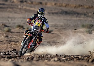 MATTHIAS WALKNER DRITTER DER GESAMTWERTUNG NACH ANSPRUCHSVOLLER DAKAR-RALLYE-ETAPPE DREI