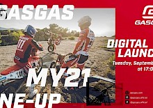 Digitale Präsentation des GASGAS Motorcycles Offroad Line-Up 2021.