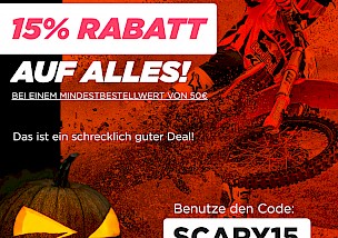 15% Halloweenrabatt bei 24MX.