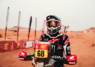 Monster Energy Honda HRC Team: Tosha Schareina gewinnt die dritte Etappe der Rallye Dakar 2026