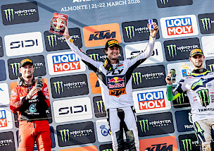 LUCAS COENEN DOMINIERT DEN MXGP VON SPANIEN UND FÜHRT DIE WELTMEISTERSCHAFTSWERTUNG AN