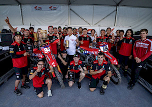 Jeffrey Herlings gewinnt, Tom Vialle wird Dritter – ein weiteres Doppelpodium für Honda HRC PETRONAS in China